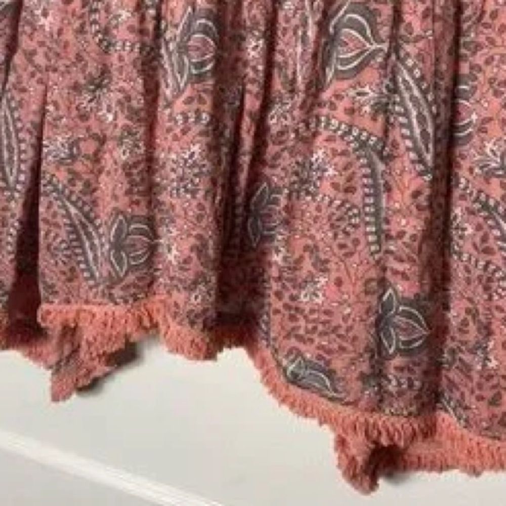 Anthropologie Paisley Tank Top in Pink and Brown - Picture 4 of 8